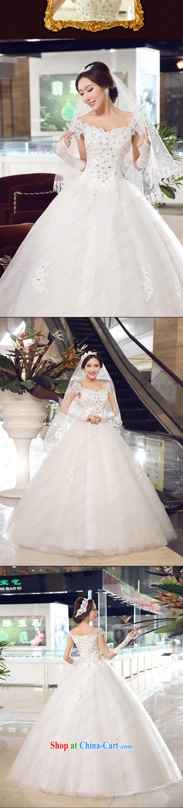 Let the day the bride with a shoulder, Japan, and South Korea wedding dress summer 2015 new white pre-sale 7 Day Shipping pictures, price, brand platters! Elections are good character, the national distribution, so why buy now enjoy more preferential! Health