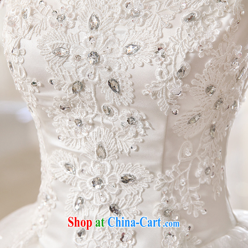 Let the day the bride with a shoulder, Japan, and South Korea wedding dress summer 2015 new white pre-sale 7 Day Shipping, and dream of the day, shopping on the Internet