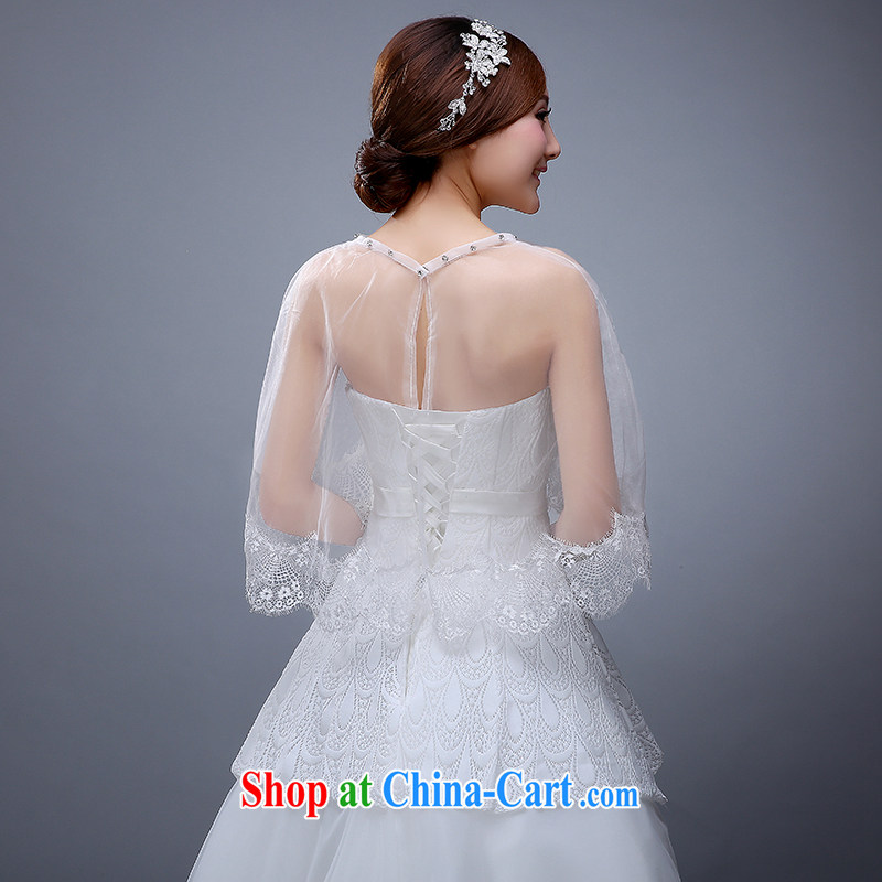 New marriages lace shawl wedding dresses wedding bridesmaid summer white thin ice woven shawl 2015 female White clothing, love, and shopping on the Internet