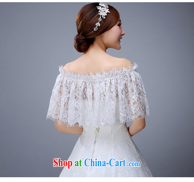New 2015 Korean white lace shawl cloak marriages a Field shoulder lace mantle yarn wedding shawl female white pictures, price, brand platters! Elections are good character, the national distribution, so why buy now enjoy more preferential! Health