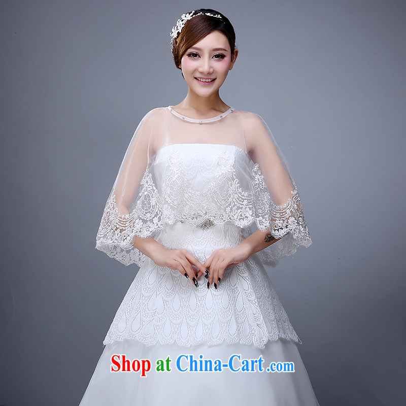 2015 new wedding lace shawls and lace the cloak shawls bridal wedding lace white wedding lace female white