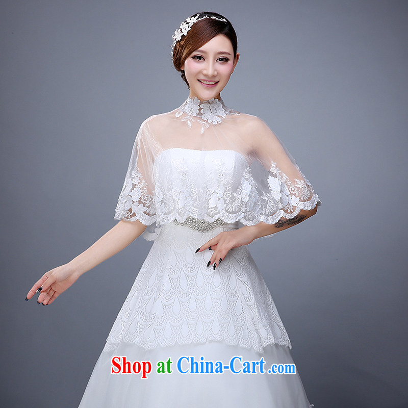 2015 new marriages lace shawl wedding dresses dresses bridesmaid summer white thin ice woven shawl female white