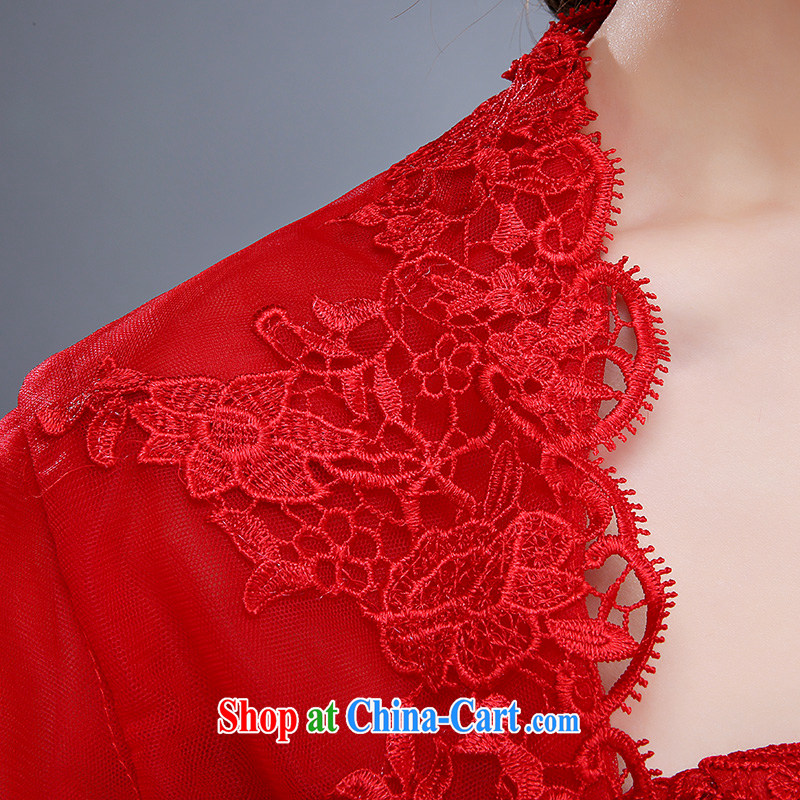 2015 new spring and summer wedding shawl bridal wedding dress, shawl bridal lace small jacket bridesmaid shawl red clothing, love, and shopping on the Internet