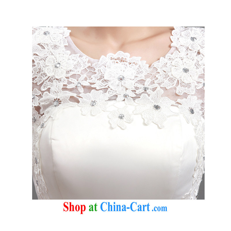 White Home About Gao Yuanyuan wedding dresses, sleeveless lace a Field shoulder retro beauty wedding goddess with stars, spring 2015, white tailored to contact customer service, white first about, shopping on the Internet