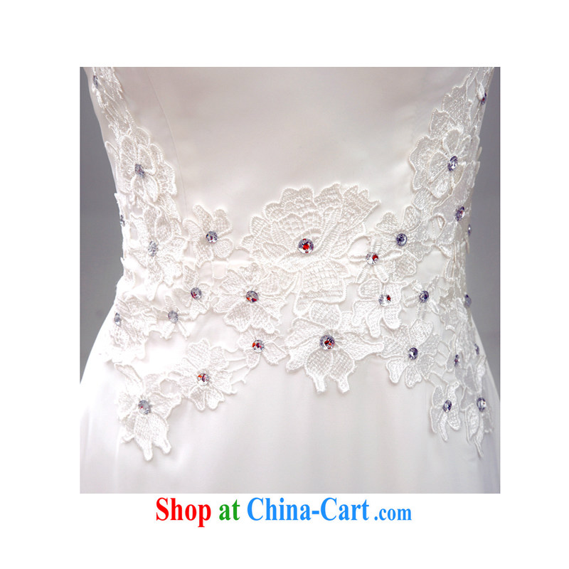 White Home About Gao Yuanyuan wedding dresses, sleeveless lace a Field shoulder retro beauty wedding goddess with stars, spring 2015, white tailored to contact customer service, white first about, shopping on the Internet