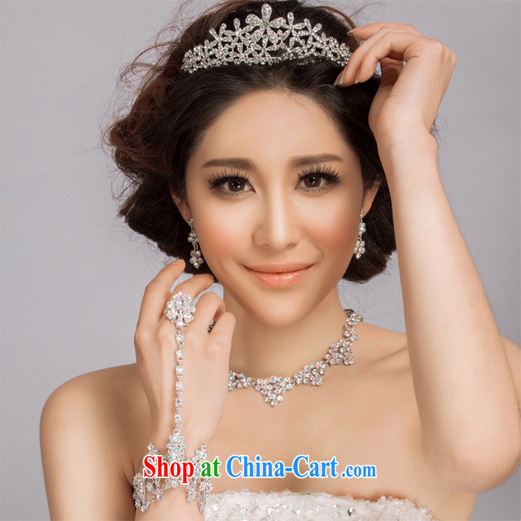 The drunk, the bride's jewelry kit Leong Che-hung was Korean flower water drilling Crown necklaces bracelets 4 piece kit marriage with 2015 summer wedding ornaments Lu Crown pictures, price, brand platters! Elections are good character, the national distribution, so why buy now enjoy more preferential! Health