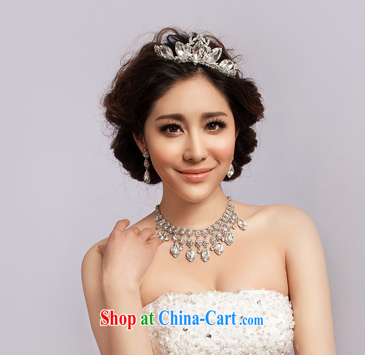 The drunk, the bride's wedding jewelry Korean-style package crown and ornaments marriage water Drill Set Link bridal accessories hair accessories. Floor 3 piece Crown necklace earrings 3 piece set necklace earrings pictures, price, brand platters! Elections are good character, the national distribution, so why buy now enjoy more preferential! Health