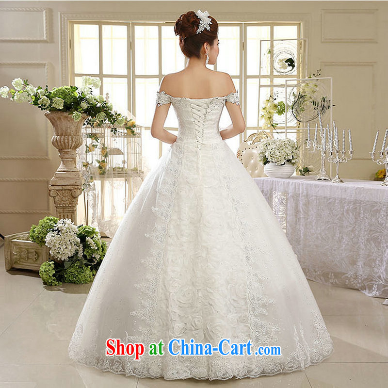 It is also optimized condolence a shoulder for wedding dresses with new spring and summer lace water drilling bride Korean Princess retro minimalist XS1021m White XXL, yet also optimize their swords into plowshares, and shopping on the Internet