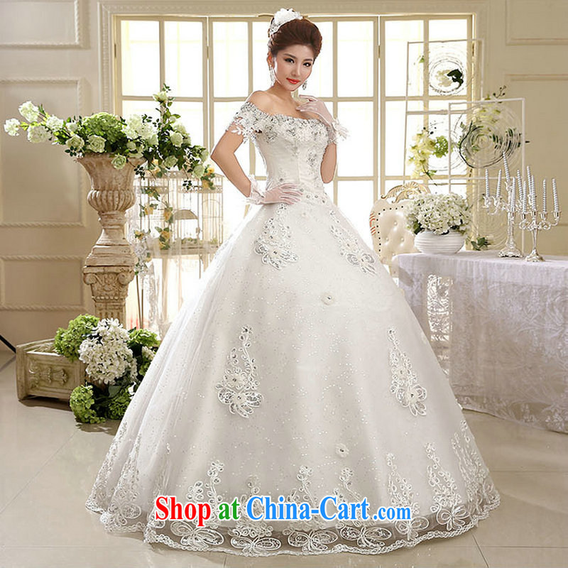 wedding dresses are still Optimize color Kingfisher new Korean version the Field shoulder diamonds, with graphics thin bridal wedding dresses XS 1023 m White XXL, yet also optimize their swords into plowshares, and shopping on the Internet