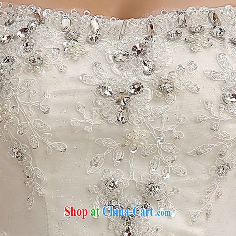 wedding dresses are still Optimize color Kingfisher new Korean version the Field shoulder diamonds, with graphics thin bridal wedding dresses XS 1023 m White XXL, yet also optimize their swords into plowshares, and shopping on the Internet