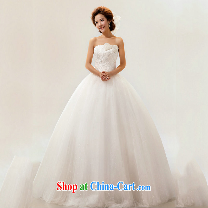 It is also optimized their wedding dresses spring and summer new marriages and stylish erase chest lace with minimalist Korean shaggy skirts girls XS1025m White XXL, Optimize color swords into plowshares, and shopping on the Internet