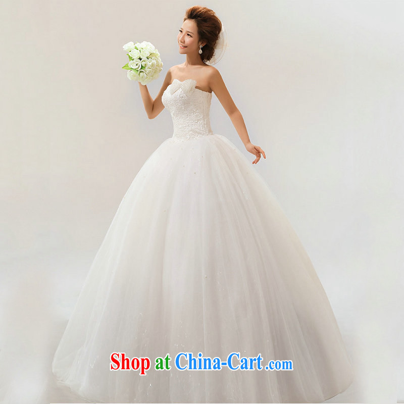 It is also optimized their wedding dresses spring and summer new marriages and stylish erase chest lace with minimalist Korean shaggy skirts girls XS1025m White XXL, Optimize color swords into plowshares, and shopping on the Internet