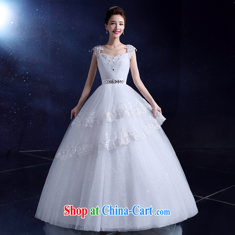 wedding dresses bridal wedding dress 2015, Japan, and South Korea wedding dress with shoulders great white, the Field shoulder new white 2 XL, good service, and, shopping on the Internet