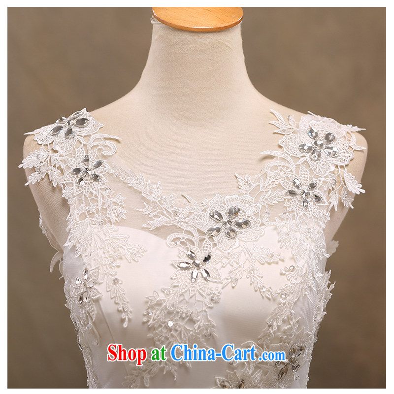 The beautiful yarn 2015 summer specialty flouncing new dual-shoulder straps with wedding sweet beauty with graphics thin minimalist marriage factory direct white customizable, beautiful yarn (nameilisha), online shopping