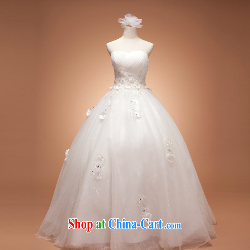 The drunken Yi Mei pregnant wedding summer 2015 new bride's big, thick MM Korean-style with bare chest wedding marriage bridal wedding dresses lace drill white customization, the drunken Yi Mei, shopping on the Internet