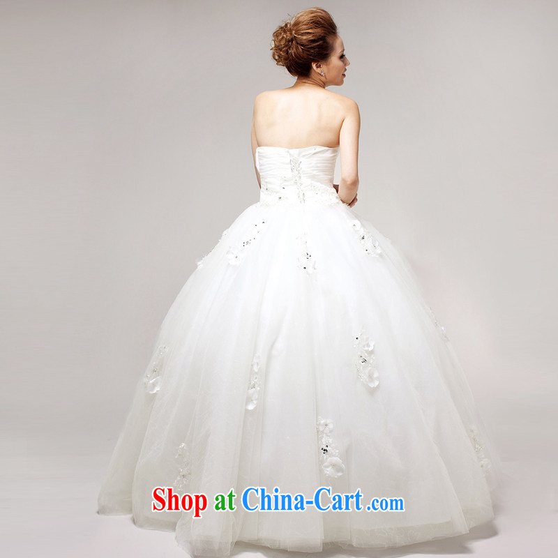 The drunken Yi Mei pregnant wedding summer 2015 new bride's big, thick MM Korean-style with bare chest wedding marriage bridal wedding dresses lace drill white customization, the drunken Yi Mei, shopping on the Internet