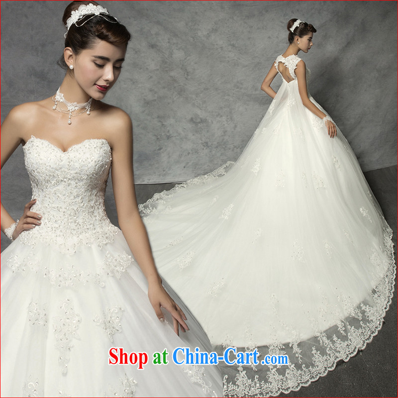 The drunken Yi Mei 2015 new Korean-style wedding dresses-tail diamond shoulders the Marriage Code thick mm video thin wedding summer bridal wedding to remove shoulder strap white customization, the drunken Yi Mei, online shopping