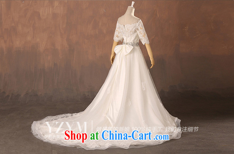 The drunken Yi Mei 2015 new stylish summer wedding a field in shoulder cuff tail wedding lace graphics thin large, wedding lace drilling bridal 5 cuff wedding white custom pictures, price, brand platters! Elections are good character, the national distribution, so why buy now enjoy more preferential! Health