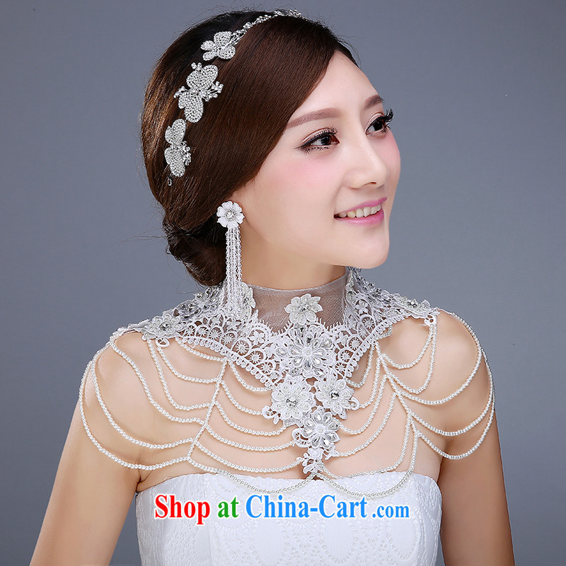 New bridal jewelry 3 piece set with crystal diamond shoulder link hair accessories earrings and jewelry wedding jewelry wedding dresses accessories, jewelry, clothing and love it, and, on-line shopping