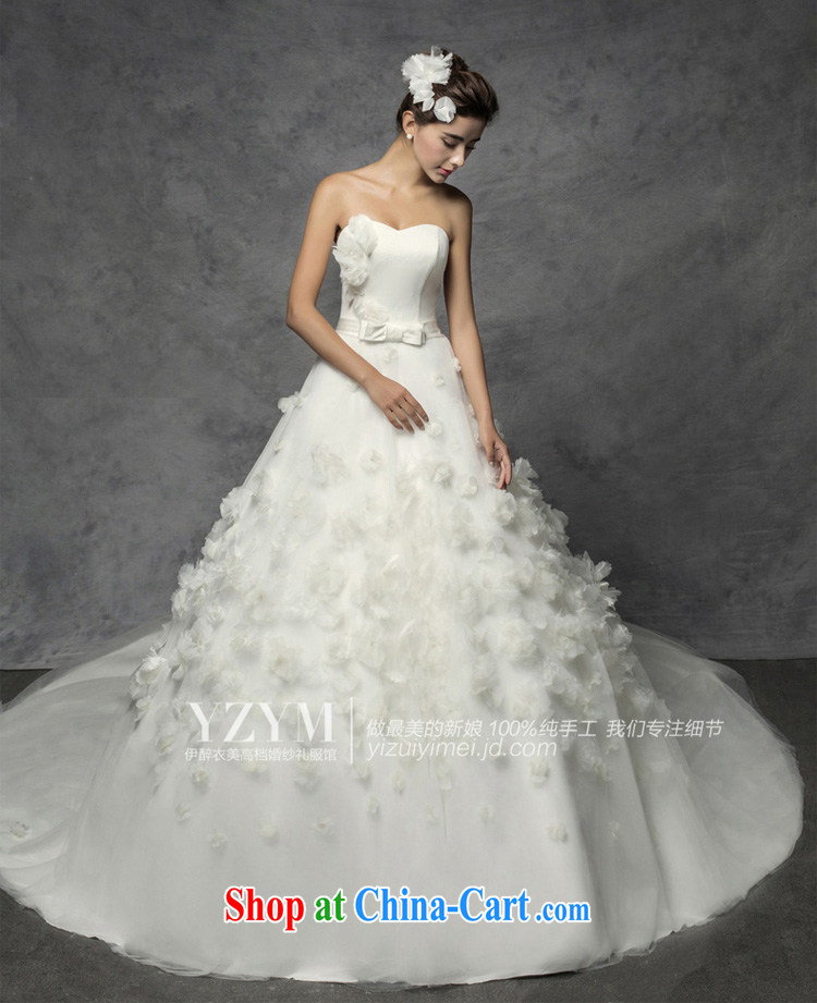 The drunken Yi Mei wedding dresses new 2015 fashionable and romantic Korean manual flowers wedding summer bridal wedding a dress pregnant women wearing a white custom pictures, price, brand platters! Elections are good character, the national distribution, so why buy now enjoy more preferential! Health
