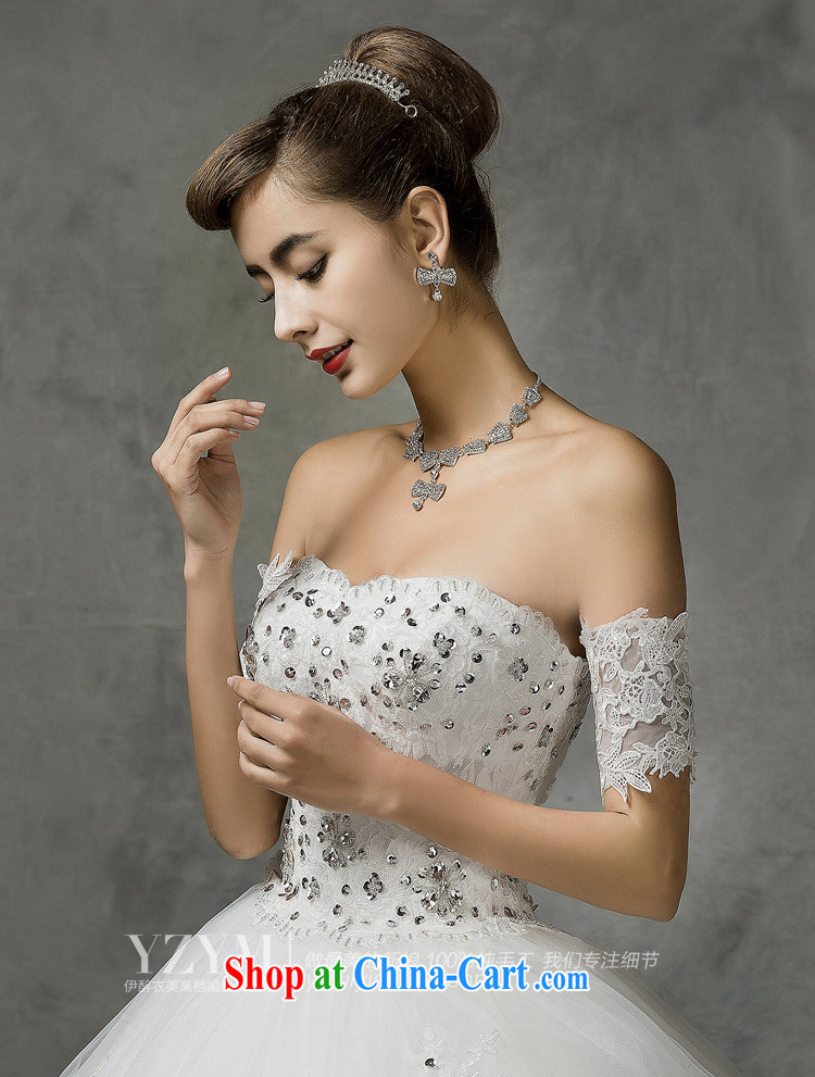 The drunken Yi Mei wedding dresses new 2015 summer luxury flash drill large-tail field shoulder bridal wedding dresses with bare chest wedding two through sleeve can be removed with custom images, price, brand platters! Elections are good character, the national distribution, so why buy now enjoy more preferential! Health