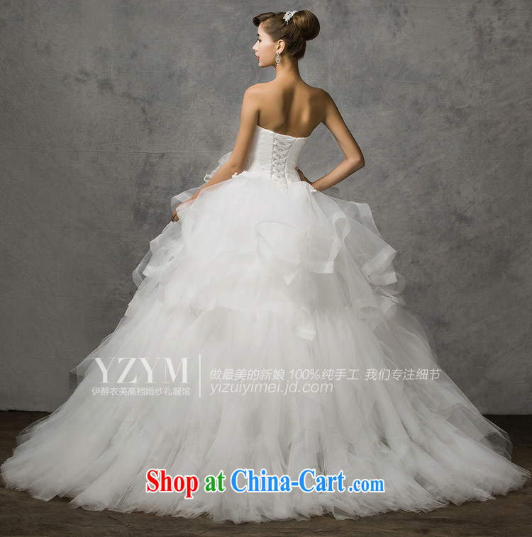 The drunken Yi Mei bridal wedding dresses new 2015 summer wiped chest-Korean-style lace wedding dresses, Wang Wei pregnant women may pass through the code mm thick wedding white custom pictures, price, brand platters! Elections are good character, the national distribution, so why buy now enjoy more preferential! Health