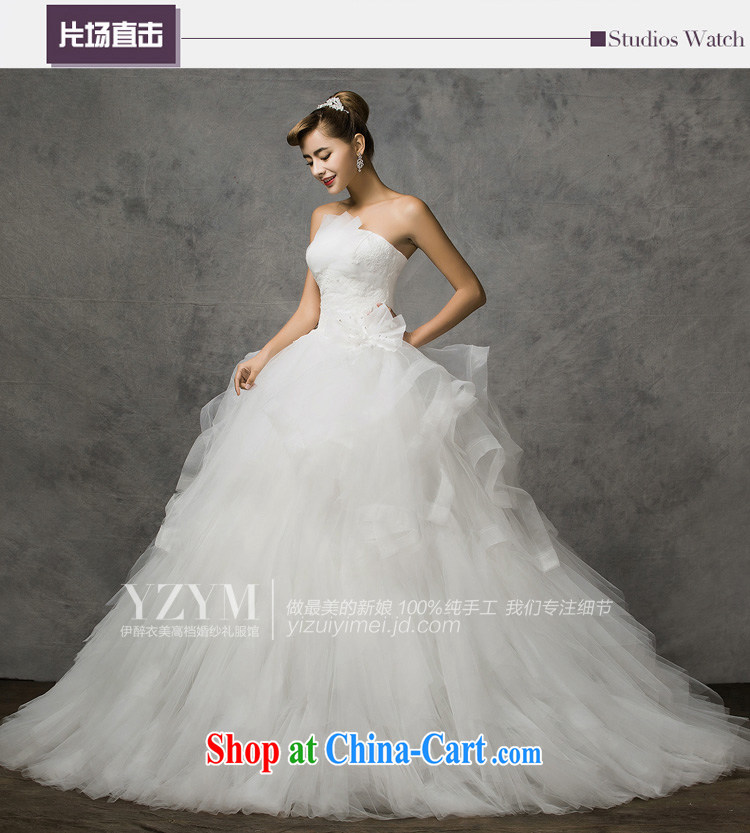 The drunken Yi Mei bridal wedding dresses new 2015 summer wiped chest-Korean-style lace wedding dresses, Wang Wei pregnant women may pass through the code mm thick wedding white custom pictures, price, brand platters! Elections are good character, the national distribution, so why buy now enjoy more preferential! Health