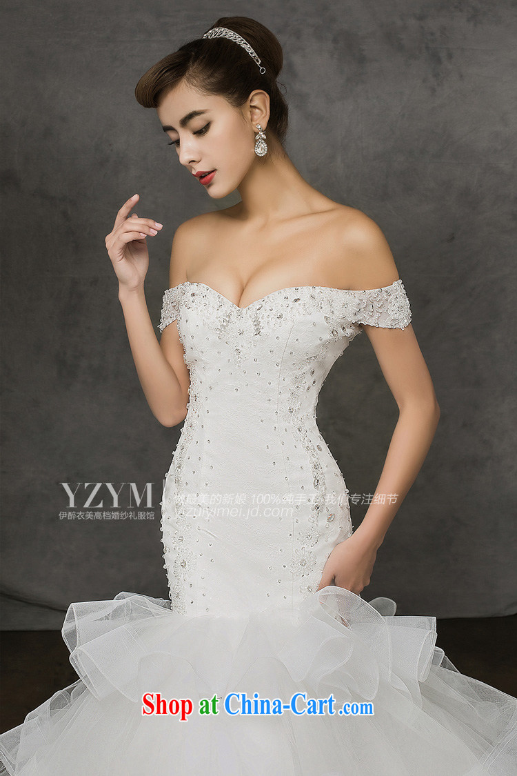 The drunken Yi Mei bridal wedding dresses new 2015 summer field shoulder high at Merlion the tail Wedding Fashion Sense of her eerily marriage bridal dresses wedding white custom pictures, price, brand platters! Elections are good character, the national distribution, so why buy now enjoy more preferential! Health