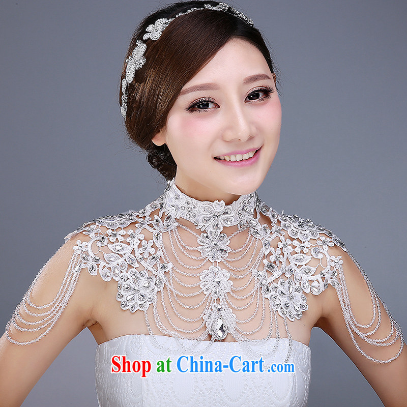 Marriages shoulder chain jewelry two-part kit marriage necklaces and ornaments the ornaments water drilling wedding dresses with shoulder ornaments, jewelry, clothing and love, and, on-line shopping