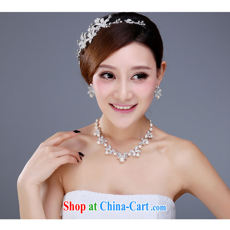Bridal Crown 3-piece kit and Korean-style wedding dresses jewelry jewelry hair accessories necklaces earrings wedding accessories girls earrings necklace pictures, price, brand platters! Elections are good character, the national distribution, so why buy now enjoy more preferential! Health