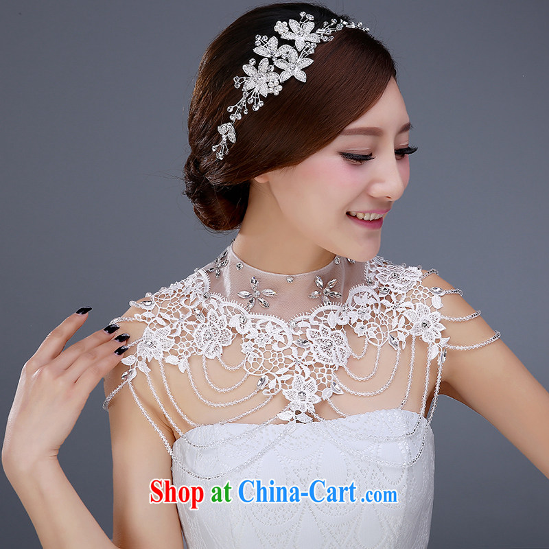 wedding dresses accessories bridal head-dress jewelry wedding Korean-style water drilling hair accessories wedding dresses hair accessories shoulder chain link shoulder clothing, love, and shopping on the Internet