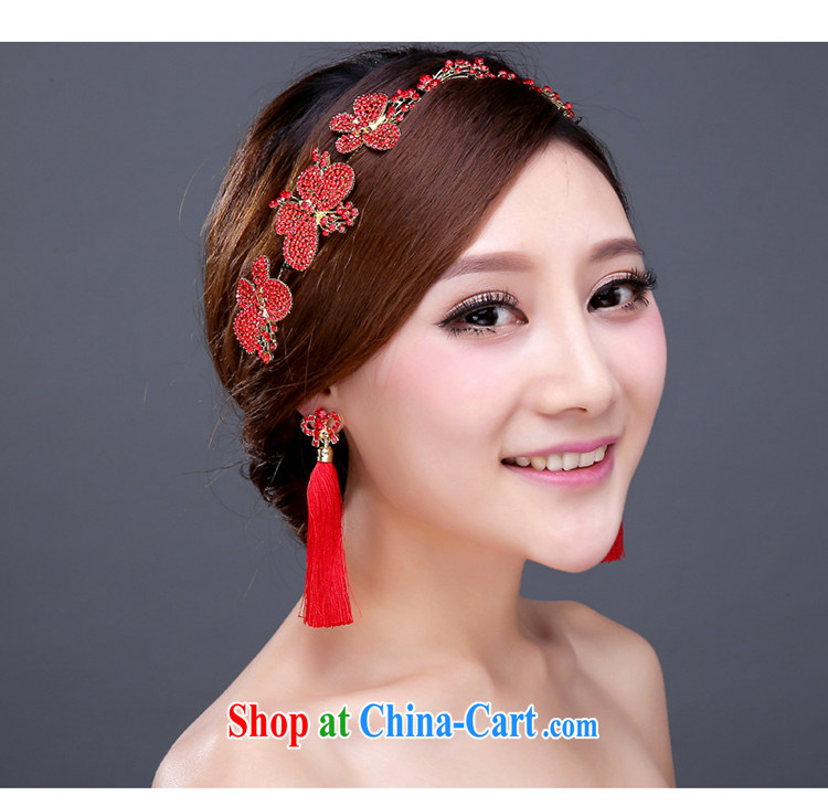 Red bridal head-dress and wedding jewelry HAIR ACCESSORIES wedding Crown dress accessories accessories for Korean-style hair accessories pictures, price, brand platters! Elections are good character, the national distribution, so why buy now enjoy more preferential! Health