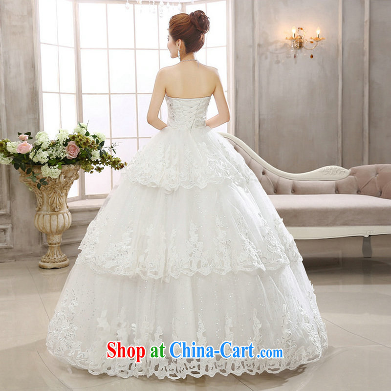 There are optimized color Kingfisher ultra flash inserts drill cultivating graphics thin smears chest water drilling wedding dresses Korean continental Princess lace XS2032M white XXL, optimize color swords into plowshares, and shopping on the Internet