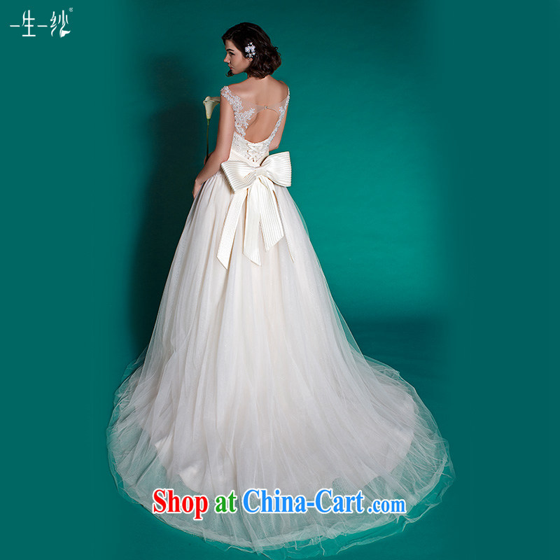 A pregnant woman by wedding package shoulder simplicity Princess skirt tail wedding summer 2015 401501383 white XXL code 30 days, pre-sales, a yarn, shopping on the Internet