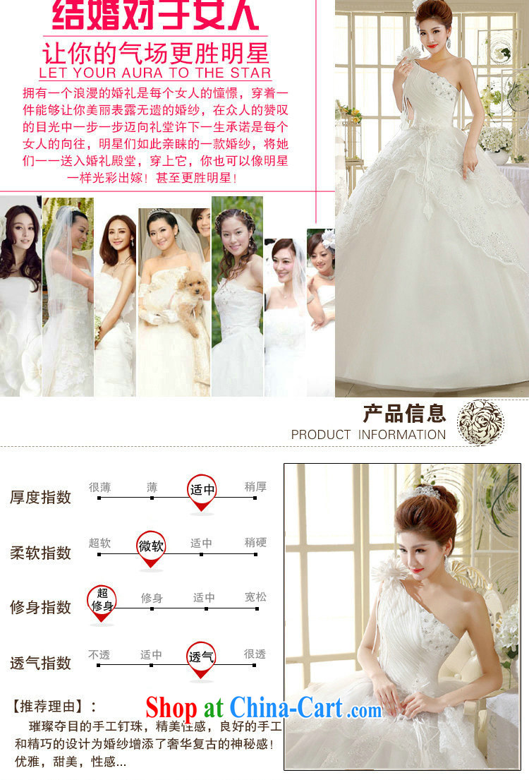 It is also optimized their wedding dresses new single shoulder white lace Korean style with retro spring wedding dress XS 1035 m White XXL pictures, price, brand platters! Elections are good character, the national distribution, so why buy now enjoy more preferential! Health