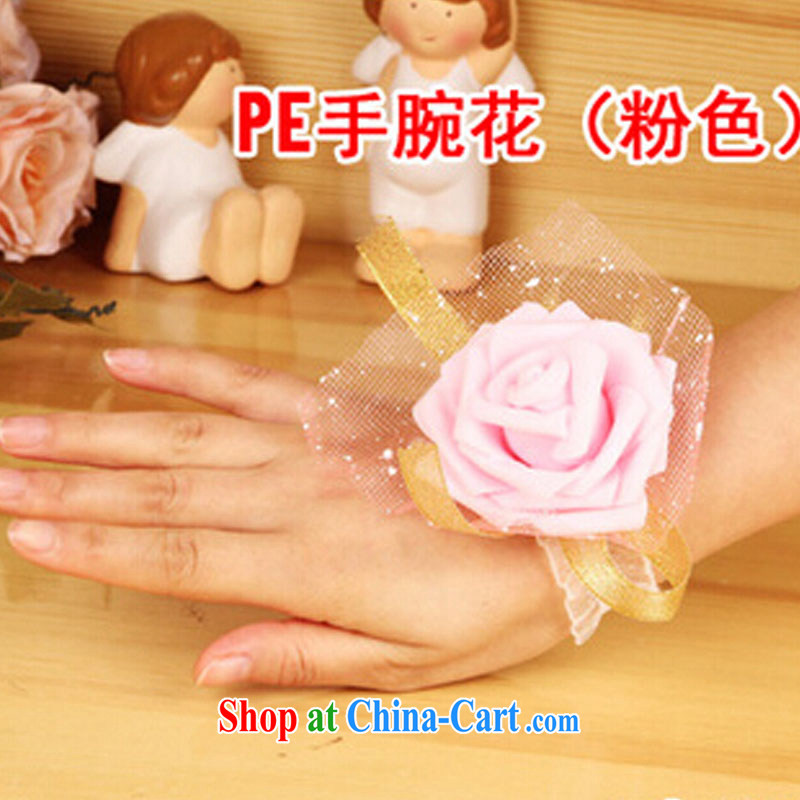 Wedding bridal bridesmaid wrist take sister to take Korean-style and take new humanity with a wrist flower bridal accessories banquet wrist flower girl ribbon wrist pollen, Eastern, Texaco Road (DonqeGoodal), online shopping