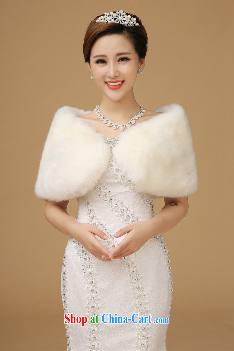 Up to Van Gogh's new winter extra-thick bridal wedding dresses warm rabbit hair light drill shawl white the Fur and the white shoulder width within 40 to pass through pictures, price, brand platters! Elections are good character, the national distribution, so why buy now enjoy more preferential! Health