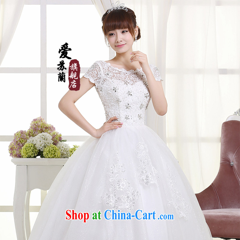 New 2015 Wedding Video thin with wedding dresses retro lace double shoulder straps for V shaggy dress girls summer wedding white. size is not back, so Balaam, shopping on the Internet