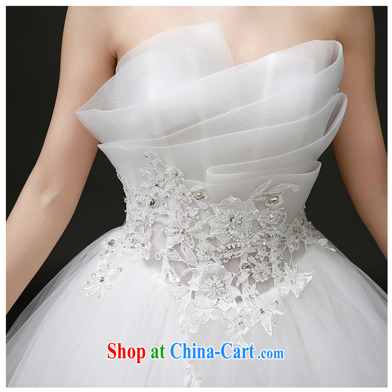 The beautiful yarn new wiped his chest, wedding 2015 stylish and simple irregular heart-shaped collar tied with shaggy dress bridal wedding dresses factory direct white can be customized, beautiful yarn (nameilisha), online shopping