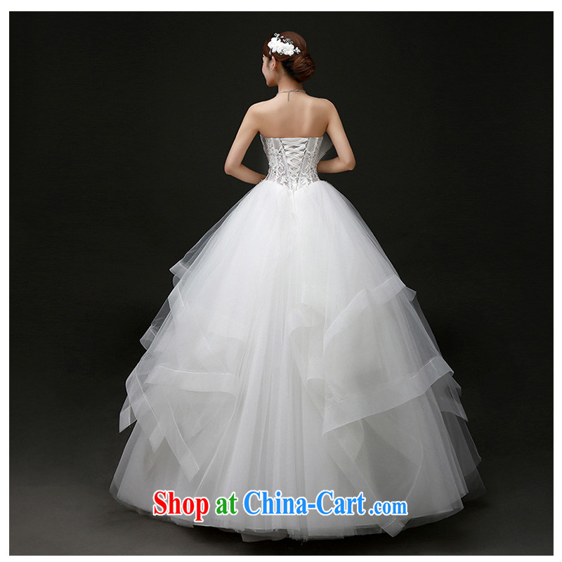 The beautiful yarn new wiped his chest, wedding 2015 stylish and simple irregular heart-shaped collar tied with shaggy dress bridal wedding dresses factory direct white can be customized, beautiful yarn (nameilisha), online shopping
