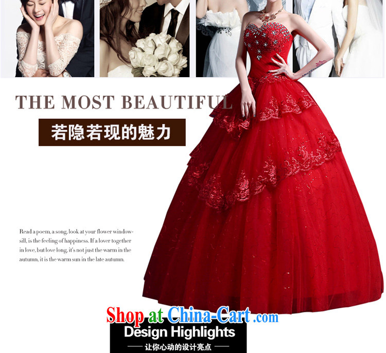 A good service is 2015 new wedding dresses bare chest, parquet diamond lace multi-level Korean version with Red Beauty XXL pictures, price, brand platters! Elections are good character, the national distribution, so why buy now enjoy more preferential! Health