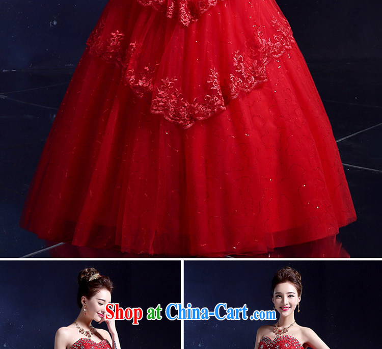 A good service is 2015 new wedding dresses bare chest, parquet diamond lace multi-level Korean version with Red Beauty XXL pictures, price, brand platters! Elections are good character, the national distribution, so why buy now enjoy more preferential! Health