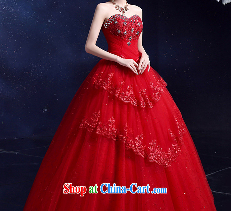 A good service is 2015 new wedding dresses bare chest, parquet diamond lace multi-level Korean version with Red Beauty XXL pictures, price, brand platters! Elections are good character, the national distribution, so why buy now enjoy more preferential! Health
