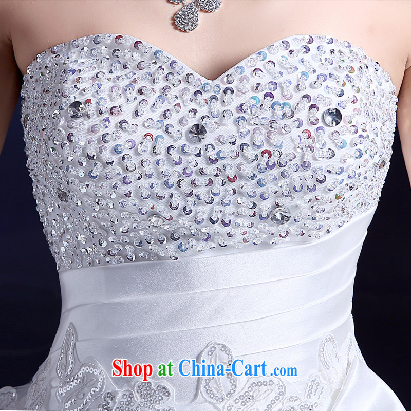 A service is a good wedding dresses 2015 erase chest white lace tied with new summer marriages beauty with white XXL, good service, and, on-line shopping