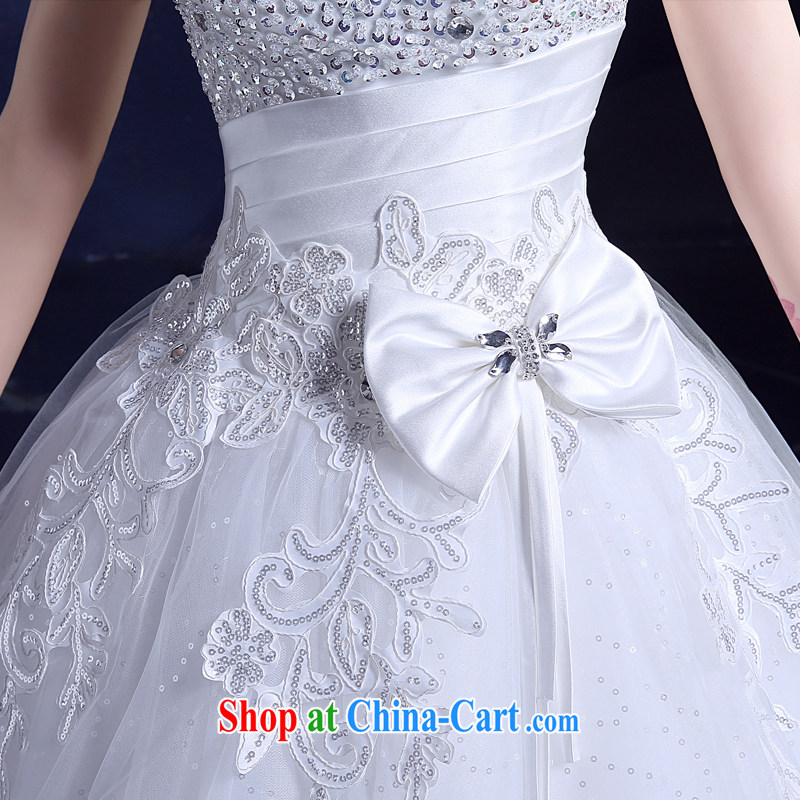 A service is a good wedding dresses 2015 erase chest white lace tied with new summer marriages beauty with white XXL, good service, and, on-line shopping