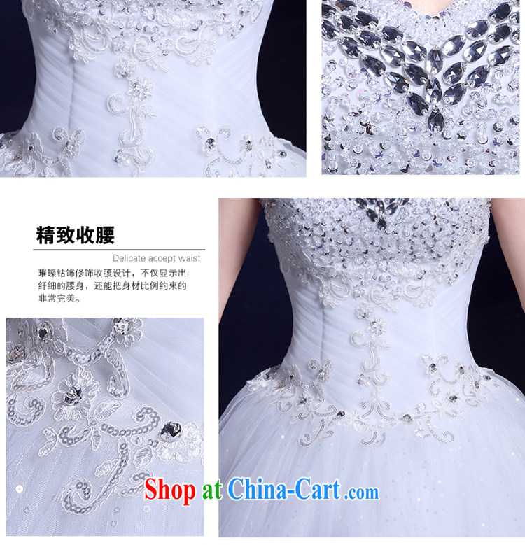 A service is a good wedding dresses new 2015 bride's bare chest wedding Korean Beauty graphics thin with parquet drill married Yi white XXL pictures, price, brand platters! Elections are good character, the national distribution, so why buy now enjoy more preferential! Health