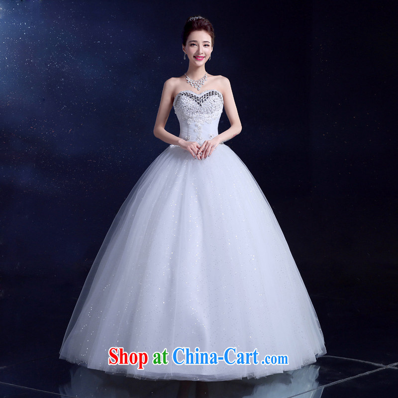 A service is a good wedding dresses new 2015 bridal erase chest wedding Korean Beauty graphics thin with parquet drill married Yi white XXL, good service, and, shopping on the Internet