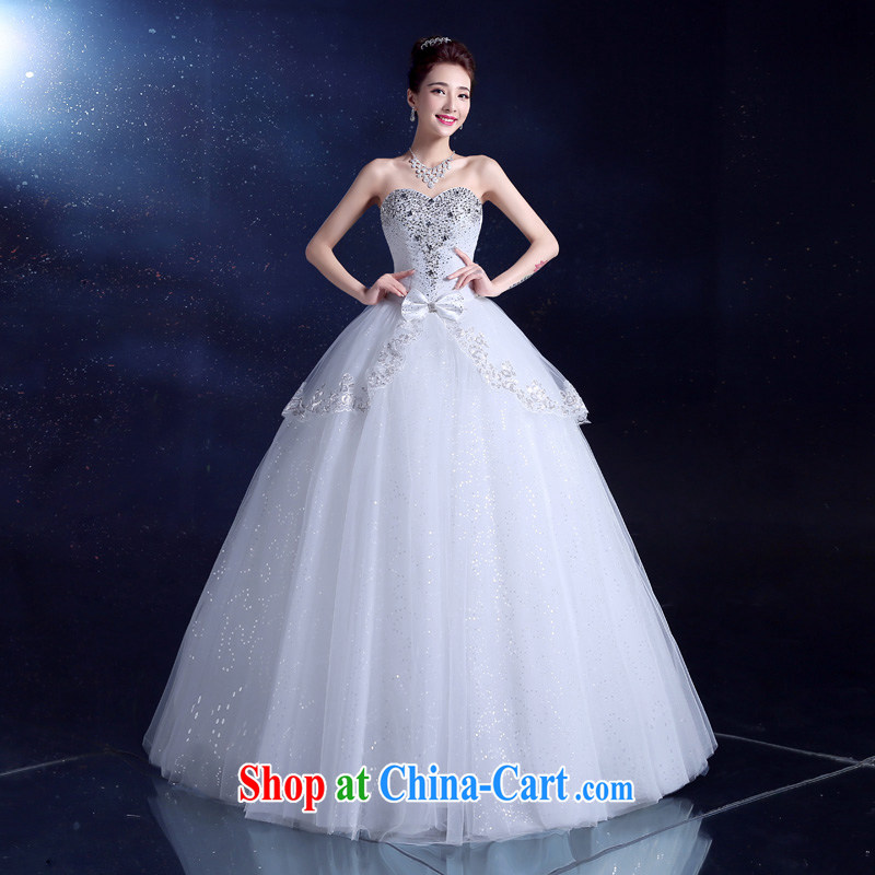 Serving a good solid marriages wiped his chest wedding 2015 New with graphics thin lace beauty Korea drill spring and summer female white XXL, good service, and, shopping on the Internet