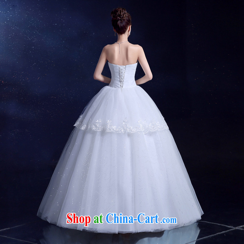 A service is a good wedding dresses 2015 new summer Korean-style fashion beauty graphics thin with his chest bare wood drill with white XXL, good service, and, shopping on the Internet