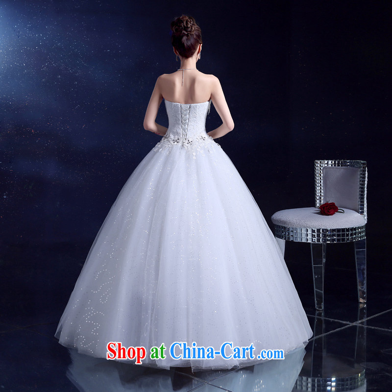 A good service is a Korean-style smears chest wedding summer 2015 new stylish simplicity lace decals graphics thin bridal dresses and white XXL, good service, and shopping on the Internet